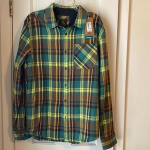 Mens Prana flannel shirt